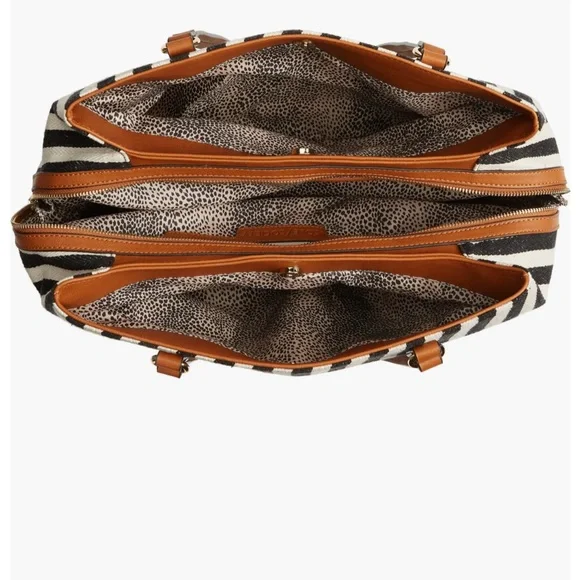 Sole/Society Oversize Millie Stripe Print Tote - Picture 2 of 4